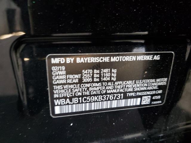 2019 BMW 530XE WBAJB1C59KB376731