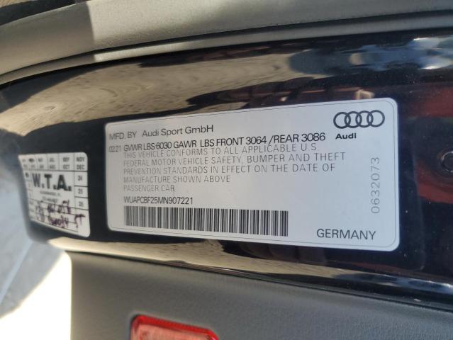 2021 AUDI RS7 - WUAPCBF25MN907221