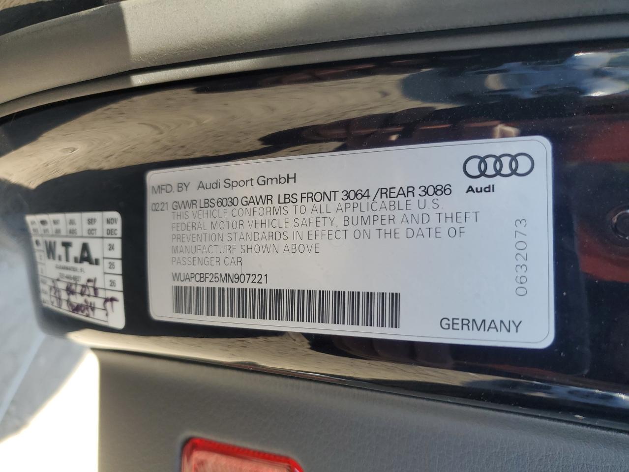 Lot #2979336952 2021 AUDI RS7