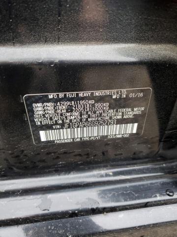 2016 SUBARU IMPREZA SP - JF1GPAP66G9252793
