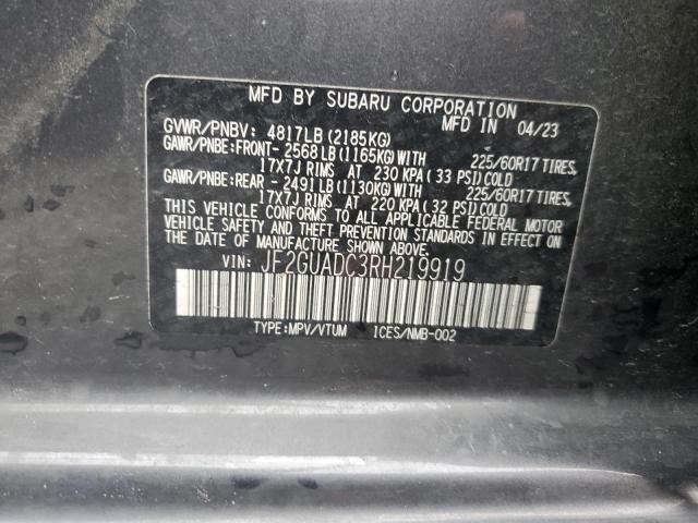2024 SUBARU CROSSTREK - JF2GUADC3RH219919