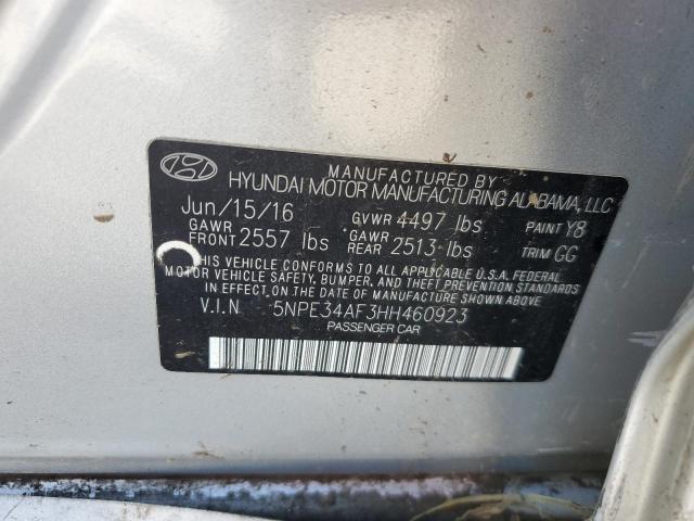 2017 HYUNDAI SONATA SPO - 5NPE34AF3HH460923