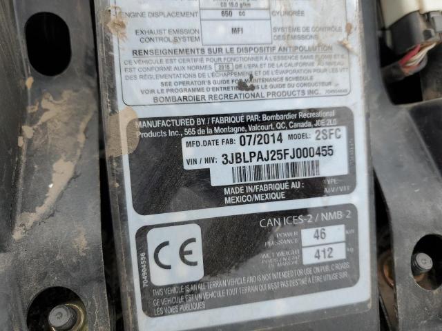 2015 CAN-AM OUTLANDER - 3JBLPAJ25FJ000455