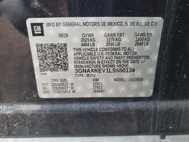 2020 CHEVROLET EQUINOX LT - 3GNAXKEV1LS550134