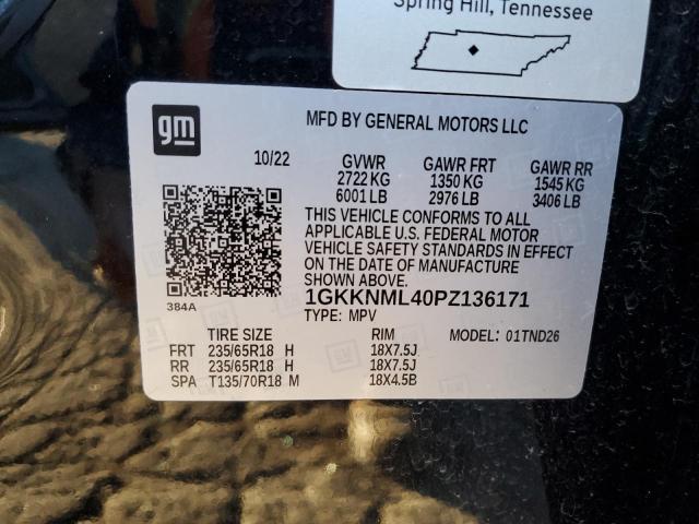 2023 GMC ACADIA SLT - 1GKKNML40PZ136171