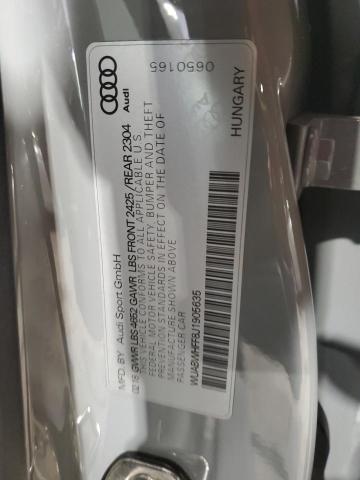 2018 AUDI RS3 WUABWHFF8J1905635