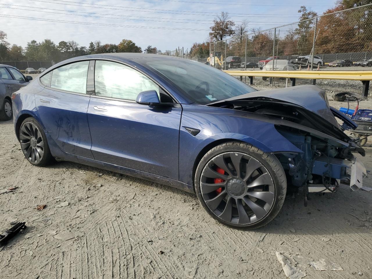 Lot #2974716113 2022 TESLA MODEL 3