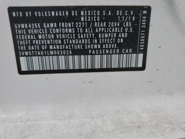 2020 VOLKSWAGEN GTI S - 3VW5T7AU1LM003026