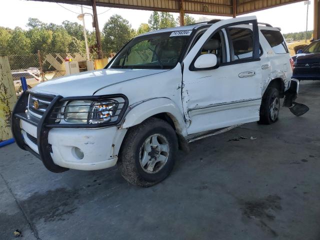 TOYOTA SEQUOIA LI 2001 white  gas 5TDBT48A41S030606 photo #1