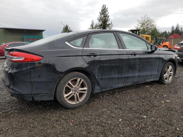 FORD FUSION SE 2018 black  gas 3FA6P0HD1JR175362 photo #4