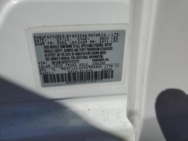 VIN 3N1AB7AP2FY313779 2015 Nissan Sentra, S no.12