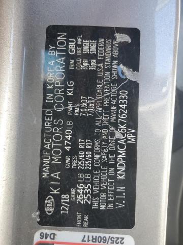 2019 KIA SPORTAGE L - KNDPMCAC6K7624330