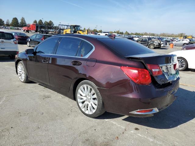 ACURA RLX ADVANC 2014 burgundy sedan 4d gas JH4KC1F91EC003294 photo #3