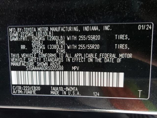 2024 LEXUS TX 350 BAS 5TDAAAA60RS005588