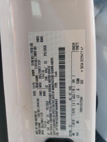 2022 FORD F150 SUPER - 1FTFW1E56NFA64843
