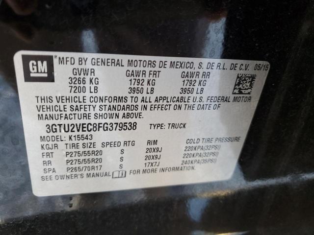2015 GMC SIERRA K15 - 3GTU2VEC8FG379538