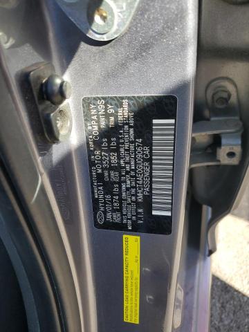 2016 HYUNDAI ACCENT SE - KMHCT4AE0GU090674