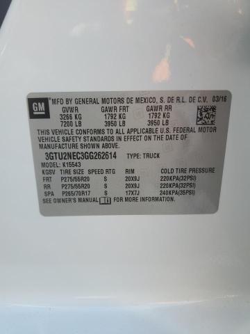 VIN 3GTU2NEC3GG262614 2016 GMC Sierra, K1500 Slt no.12