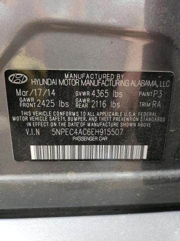 VIN 5NPEC4AC6EH915507 2014 Hyundai Sonata, SE no.12