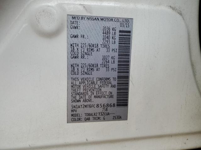 2015 NISSAN ROGUE S - 5N1AT2MT6FC856868
