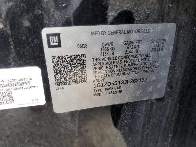 2018 CHEVROLET MALIBU LT - 1G1ZD5ST3JF262182