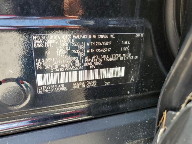 VIN 2T3W1RFV7KW056370 2019 Toyota RAV4, Xle no.14