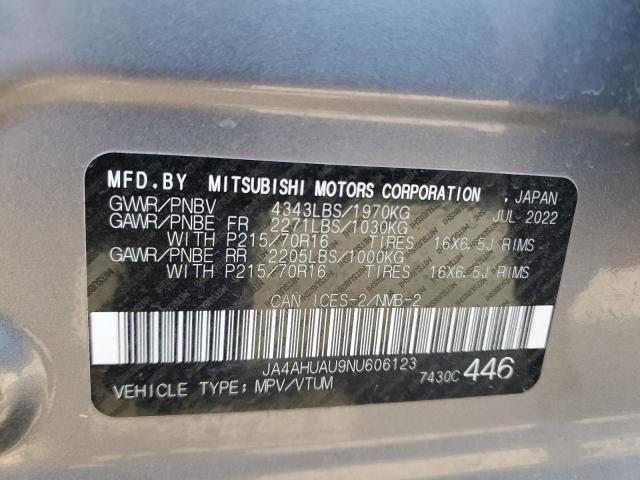 2022 MITSUBISHI RVR ES JA4AHUAU9NU606123