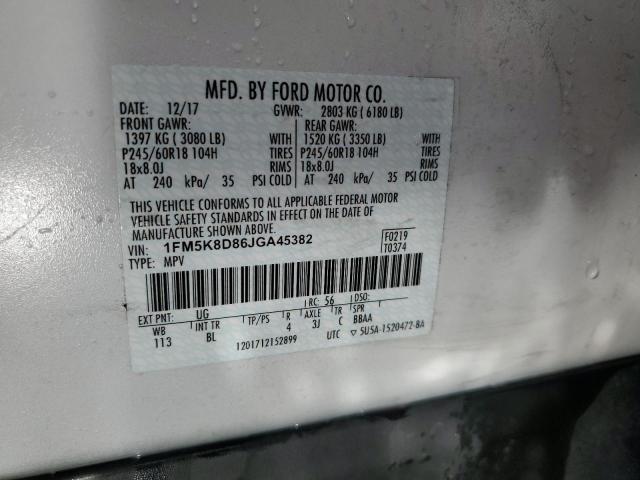 2018 FORD EXPLORER X - 1FM5K8D86JGA45382