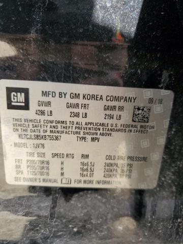 2019 CHEVROLET TRAX 1LT - KL7CJLSB5KB755367