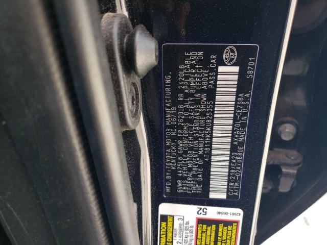 2019 TOYOTA CAMRY L - 4T1B11HK5KU825055