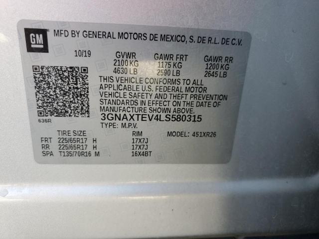 VIN 3GNAXTEV4LS580315 2020 Chevrolet Equinox, LT no.14