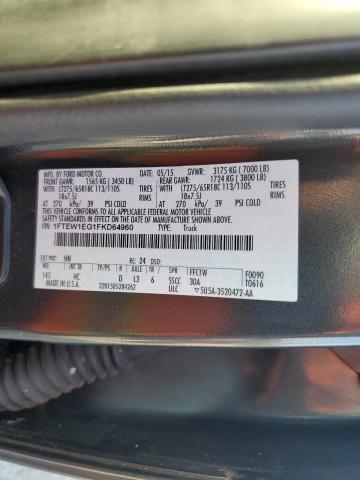 2015 FORD F150 SUPER - 1FTEW1EG1FKD64960
