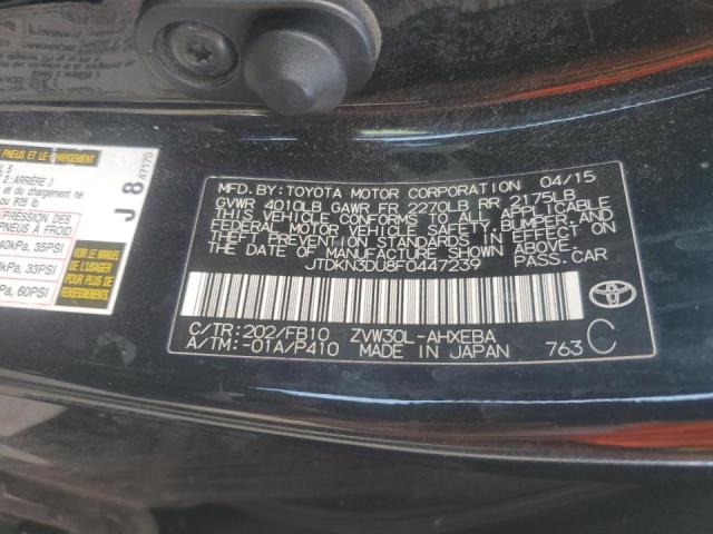 VIN JTDKN3DU8F0447239 2015 Toyota Prius no.13