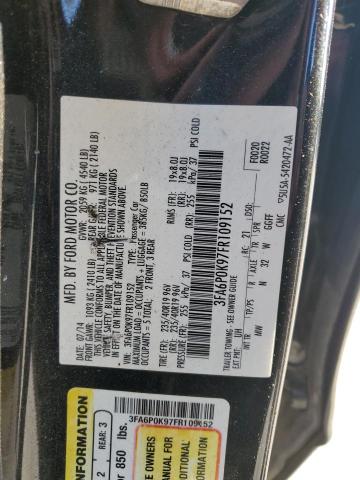 VIN 3FA6P0K97FR109152 2015 Ford Fusion, Titanium no.12