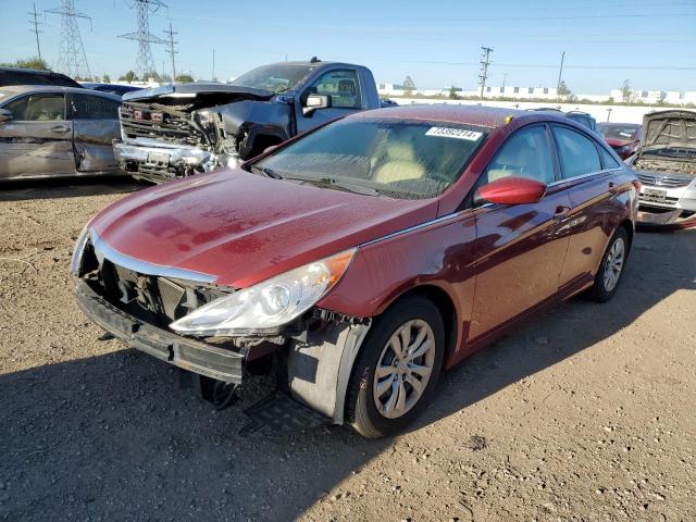 HYUNDAI SONATA GLS 2011 maroon  gas 5NPEB4AC1BH169207 photo #1