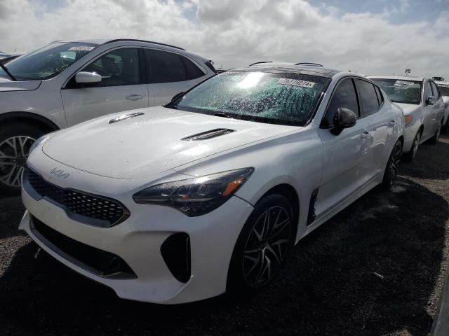 KIA STINGER GT 2022 white  gas KNAE35LDXN6114999 photo #1