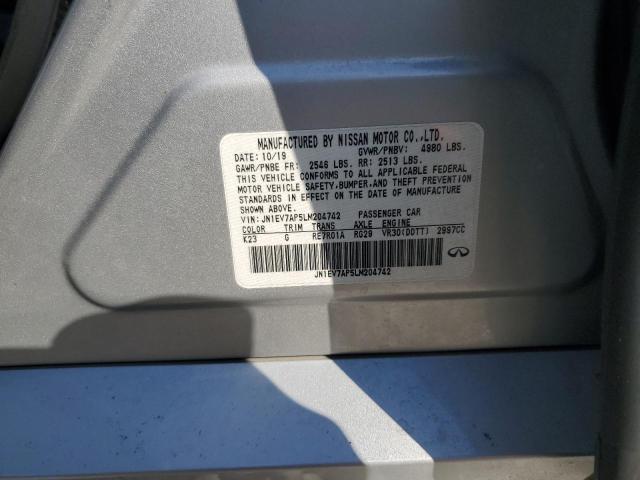 2020 INFINITI Q50 PURE - JN1EV7AP5LM204742