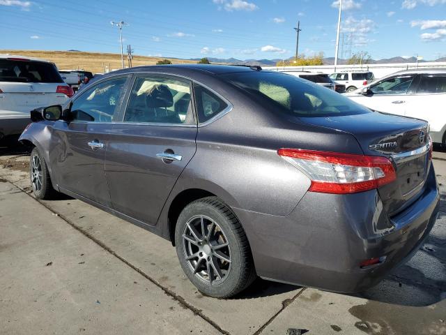 NISSAN SENTRA S 2015 charcoal  gas 3N1AB7AP9FY246615 photo #3