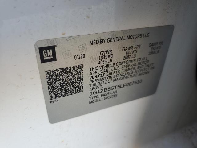 2020 CHEVROLET MALIBU LS - 1G1ZB5ST5LF087510
