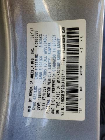 2017 HONDA ACCORD SPO - 1HGCR2F58HA160717