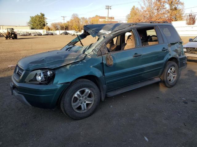 HONDA PILOT EX 2003 green  gas 2HKYF184X3H515514 photo #1