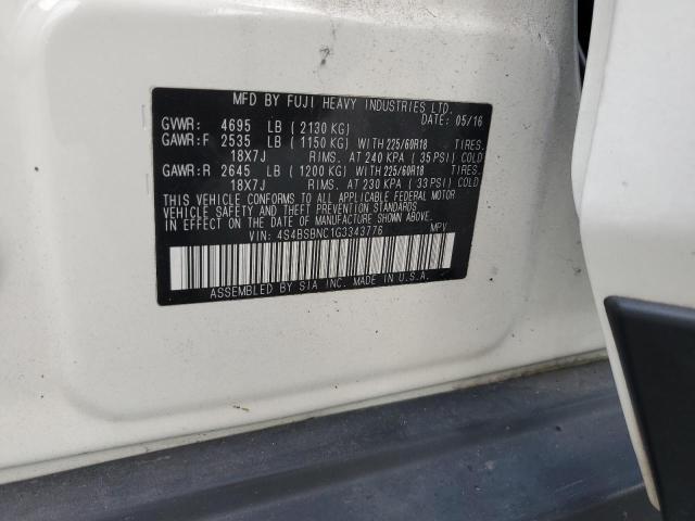 2016 SUBARU OUTBACK 2. - 4S4BSBNC1G3343776
