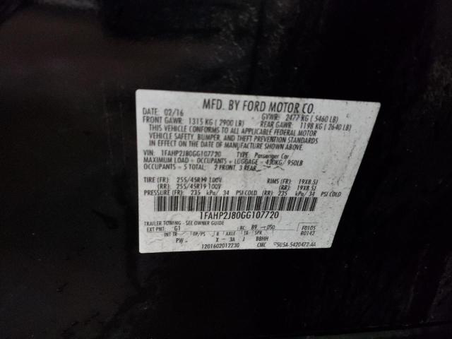 2016 FORD TAURUS LIM - 1FAHP2J80GG107720