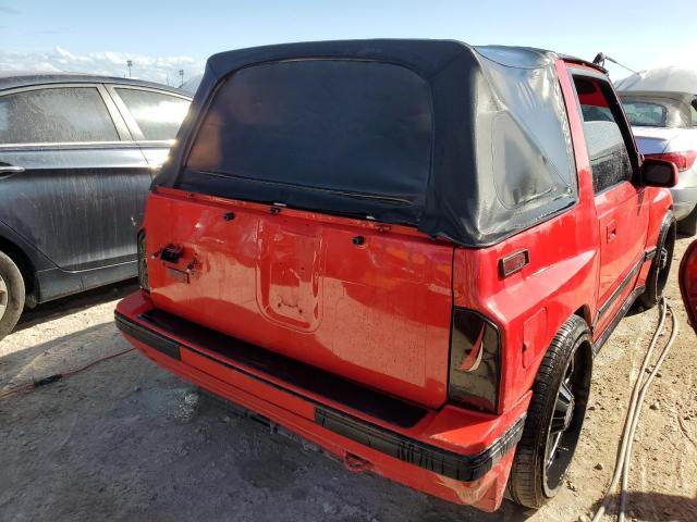 GEO TRACKER 1990 red  gas 2CNBJ18U7L6220617 photo #4