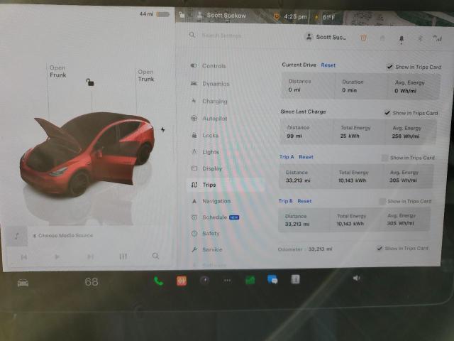 VIN 7SAYGDEF2PF585925 2023 TESLA MODEL Y no.9