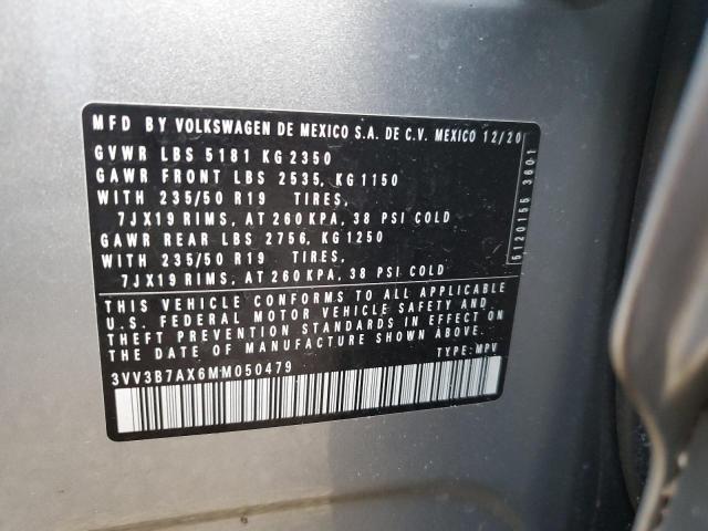 2021 VOLKSWAGEN TIGUAN SE - 3VV3B7AX6MM050479
