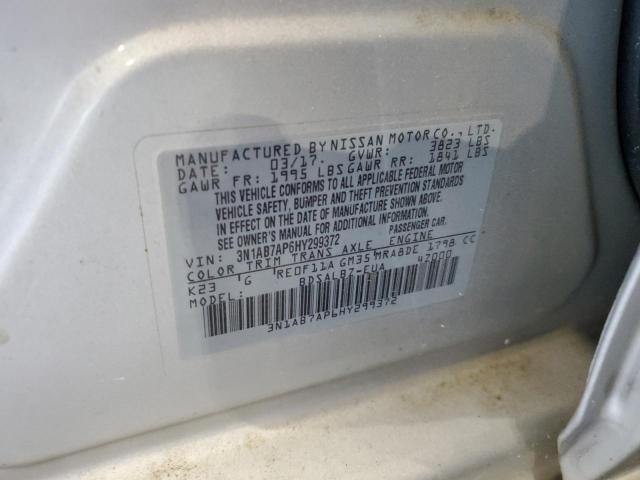 2017 NISSAN SENTRA S - 3N1AB7AP6HY299372