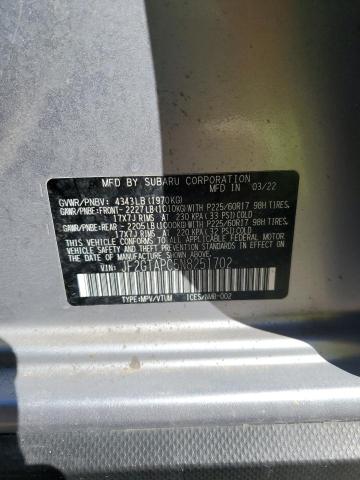 2022 SUBARU CROSSTREK - JF2GTAPC5N8251702