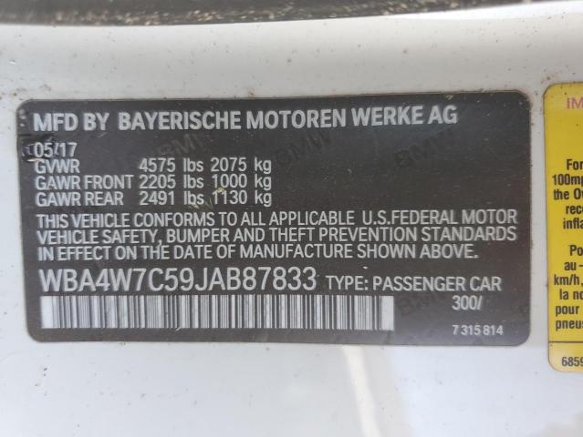 2018 BMW 440I - WBA4W7C59JAB87833