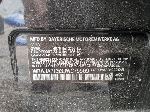 2018 BMW 530 XI WBAJA7C53JWC75569